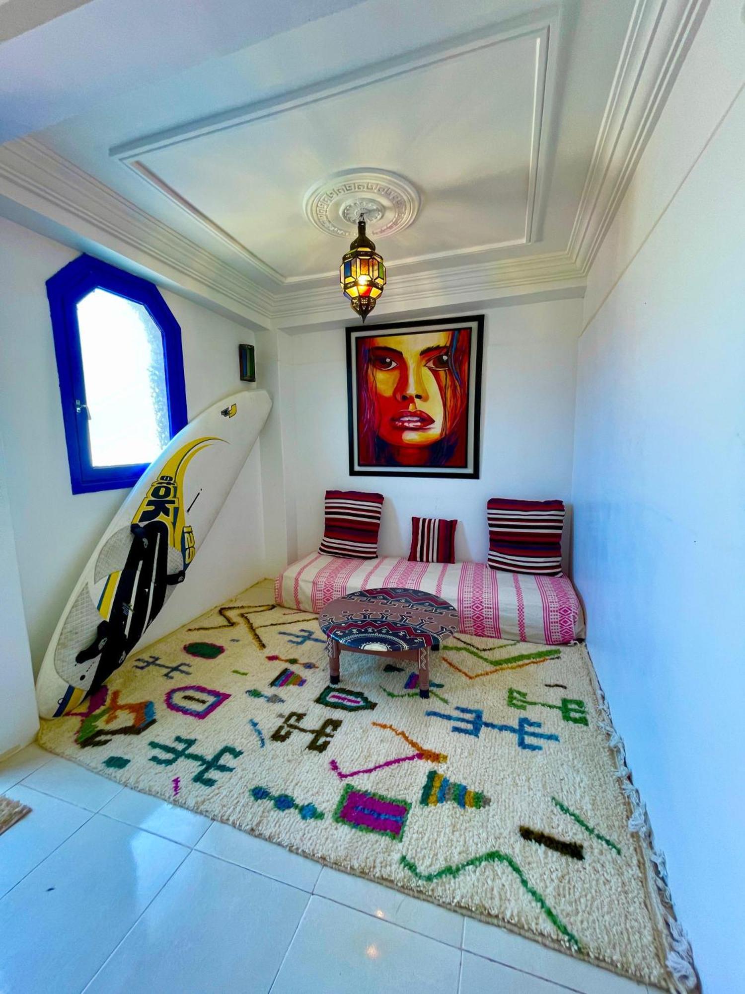 Bed and Breakfast Surf & Salsa Ocean House Tamraght Exterior foto