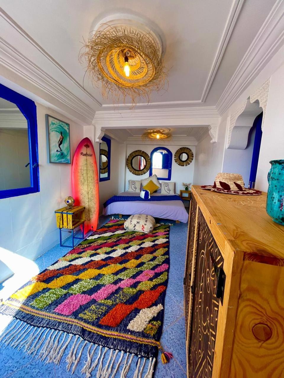 Bed and Breakfast Surf & Salsa Ocean House Tamraght Exterior foto